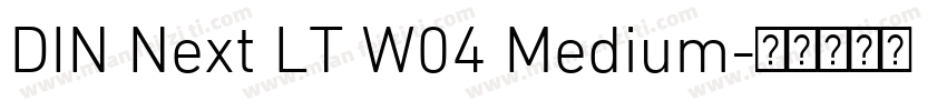 DIN Next LT W04 Medium字体转换